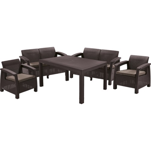 Garden furniture set Corfu Fiesta Set brown Garden furniture set Corfu Fiesta Set brown
