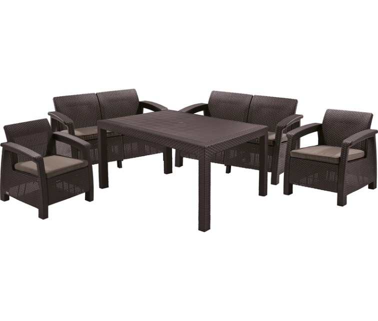 Garden furniture set Corfu Fiesta Set brown