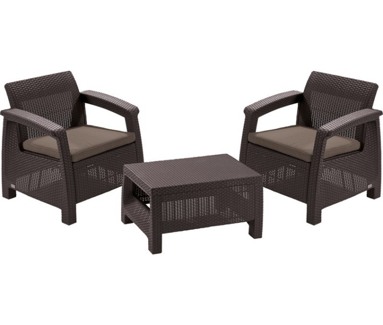 Garden furniture set Corfu Weekend brown