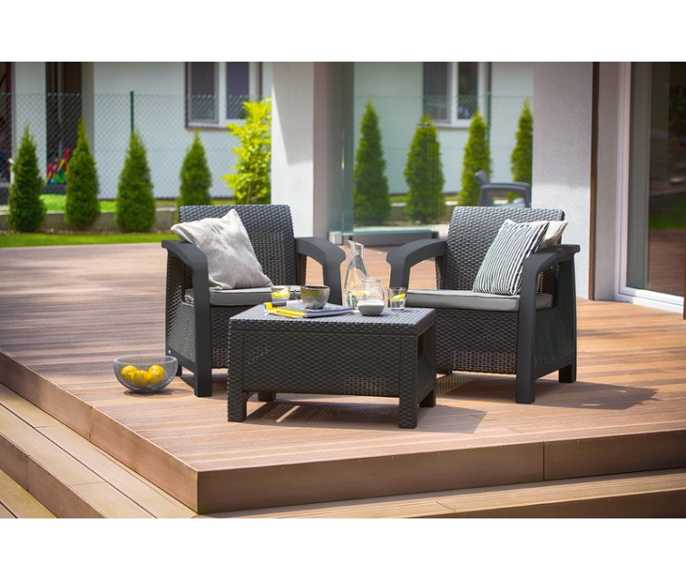 Garden furniture set Corfu Weekend grey