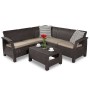 Garden furniture set Corfu Relax Set brown