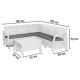 Dārza mēbeļu komplekts Corfu Relax Set brūns Dārza mēbeļu komplekts Corfu Relax Set brūns