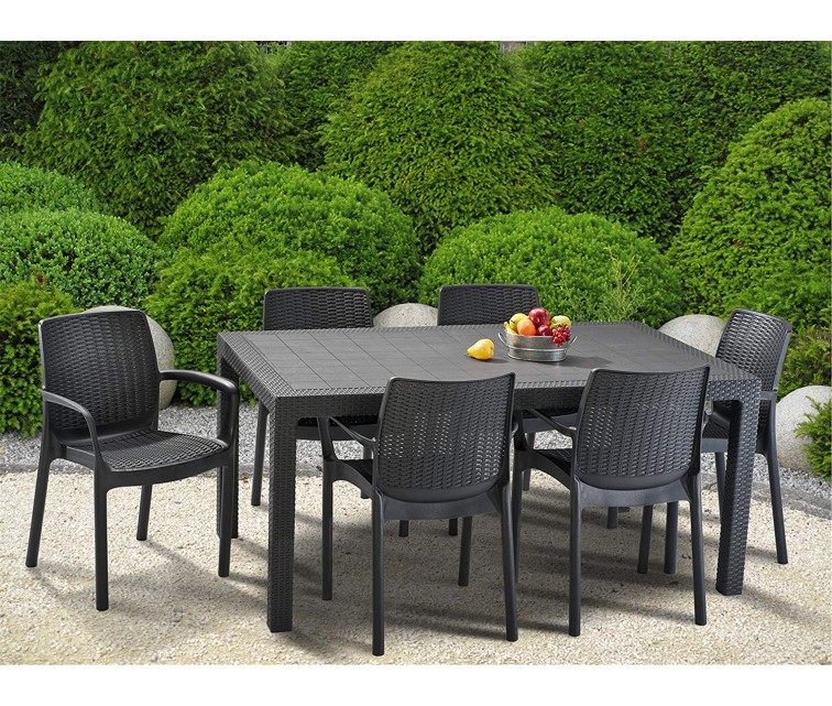 Garden table Melody grey