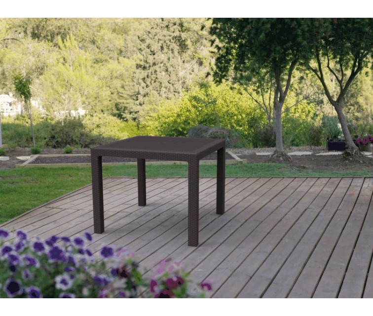 Garden table Melody Quartet brown