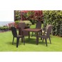 Garden table Melody Quartet brown