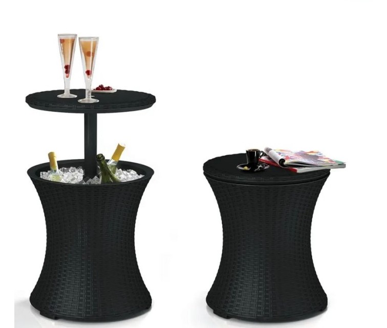 Садовый бар Cool Bar Rattan серый