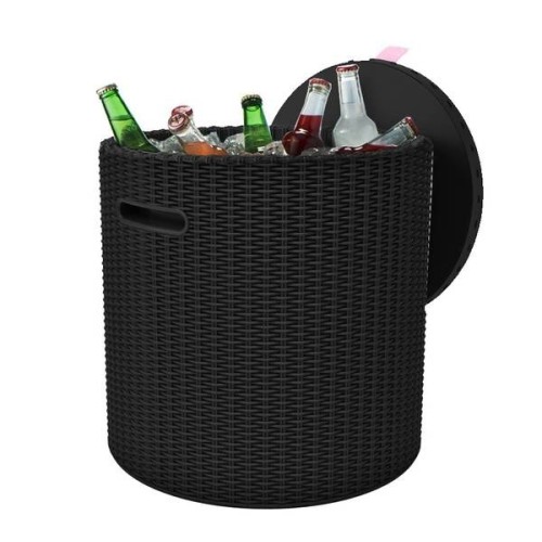 Sodo stalas - daiktų laikymo dėžė Cool Stool, rudos spalvos Sodo stalas - daiktų laikymo dėžė Cool Stool, rudos spalvos