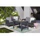 Dārza galds Lyon Rattan Table pelēks Dārza galds Lyon Rattan Table pelēks