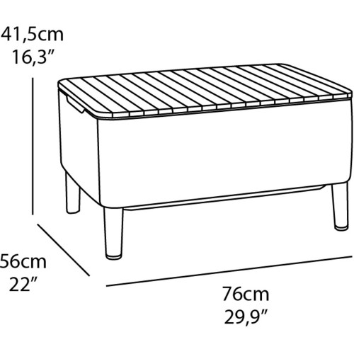 Sodo baldų komplektas "Salemo Balcony Set grey Sodo baldų komplektas "Salemo Balcony Set grey