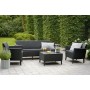 Garden furniture set Salemo 3 Seater Set grey