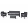 Garden furniture set Salemo 3 Seater Set grey