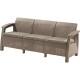 Dārza dīvāns trīsvietīgs Corfu Love Seat Max bēšs Dārza dīvāns trīsvietīgs Corfu Love Seat Max bēšs