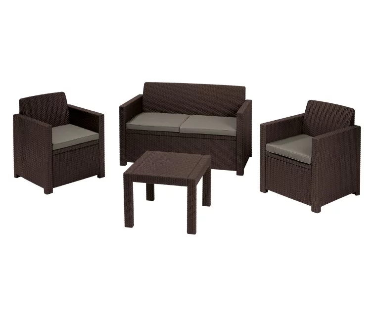 Garden furniture set Alabama Set brown Garden furniture set Alabama Set brown