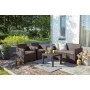 Garden furniture set Alabama Set brown Garden furniture set Alabama Set brown