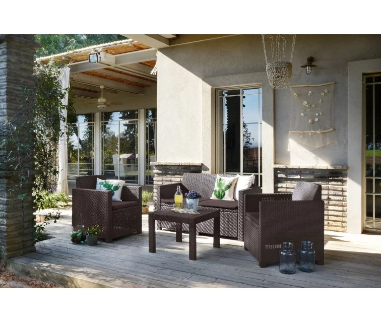 Garden furniture set Alabama Set brown Garden furniture set Alabama Set brown