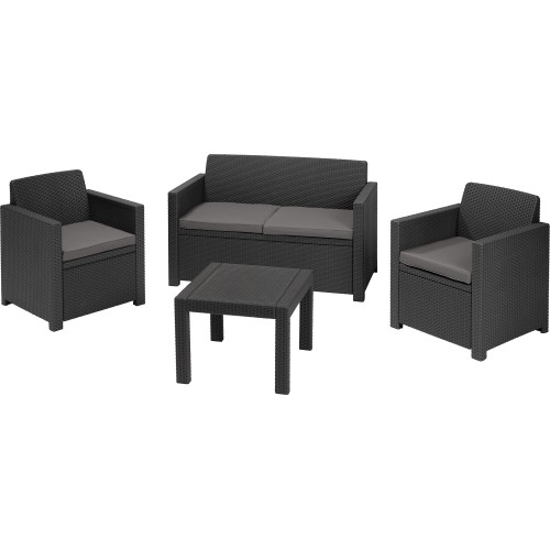 Garden furniture set Alabama Set grey Garden furniture set Alabama Set grey