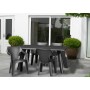 Garden chair Dante High Back grey