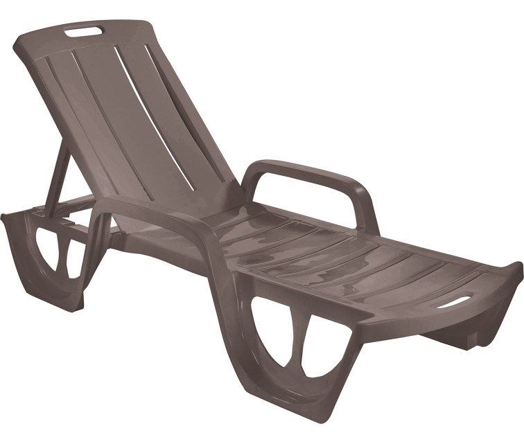 Sun lounger Florida beige