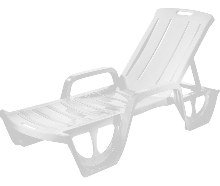 Sun lounger Florida white