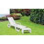 Sun lounger Florida white