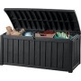 Garden storage box / bench Glenwood Storage Box 390 L - grey