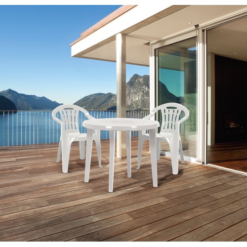 Plastikinė kėdė 4living Curver Mallorca, balta Plastikinė kėdė 4living Curver Mallorca, balta