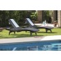 Sun lounger set 2 pcs + table Pacific grey