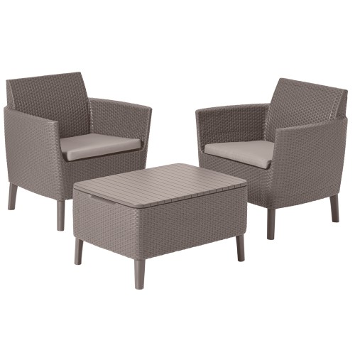 Dārza mēbeļu komplekts Salemo Balcony Set bēšs Dārza mēbeļu komplekts Salemo Balcony Set bēšs
