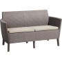 Dārza dīvāns divvietīgs Salemo 2 Seater Sofa bēšs