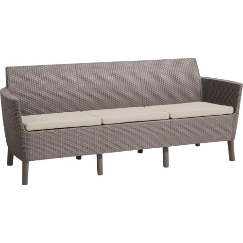 Dārza dīvāns trīsvietīgs Salemo 3 Seater Sofa bēšs Dārza dīvāns trīsvietīgs Salemo 3 Seater Sofa bēšs