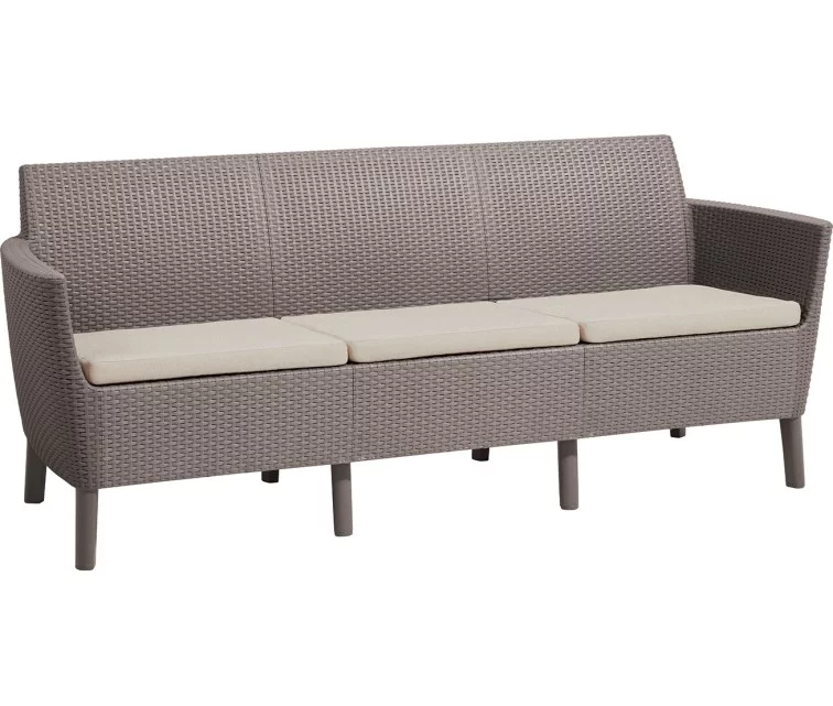 Trivietė sodo sofa Salemo 3 Seater Sofa, ruda Trivietė sodo sofa Salemo 3 Seater Sofa, ruda