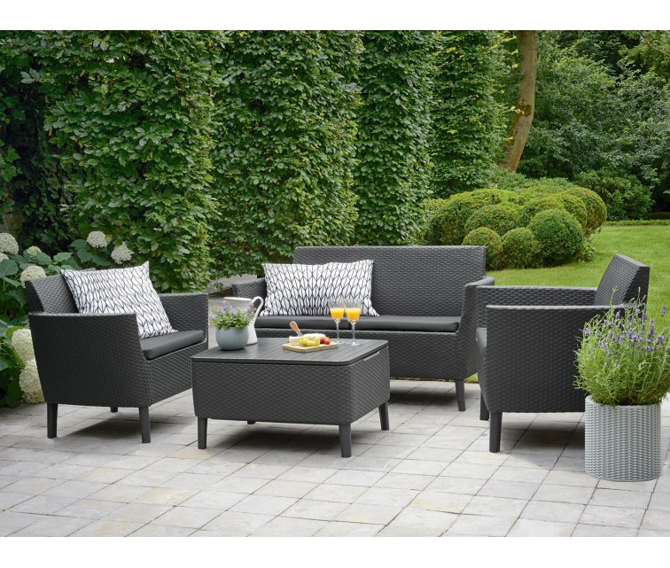 Garden furniture set Salemo Set grey