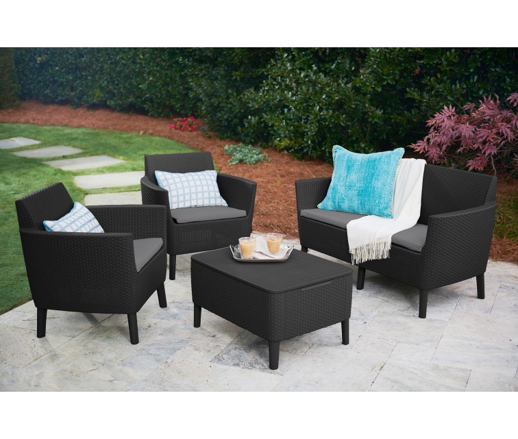 Garden furniture set Salemo Set grey