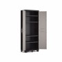 Skapis Pro Tall Cabinet 68x39x173cm pelēks/melns