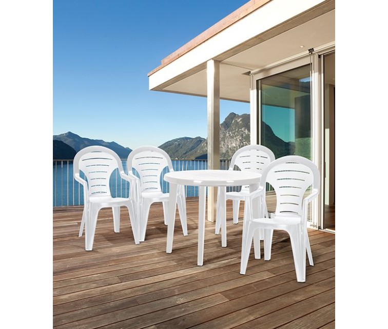 Garden chair Bonaire white