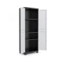 Linear Tall Cabinet 68x39x173cm black/grey/dark blue