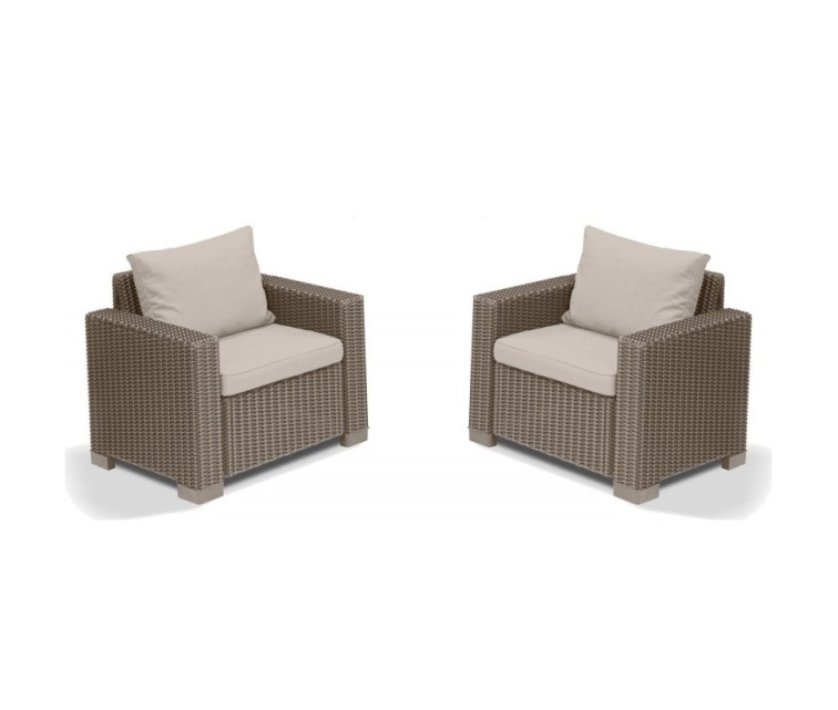 Garden chairs 2pcs. California beige