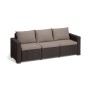 Garden sofa California 3 Seater Sofa brown