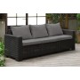 Диван садовый трехместный California 3 Seater Sofa коричневый