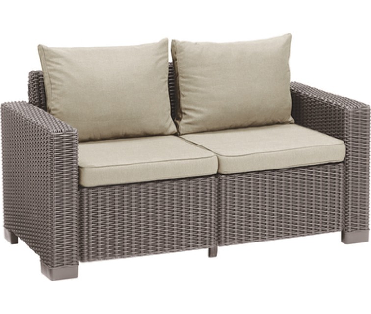 Dārza dīvāns divvietīgs California 2 Seater Sofa bēšs