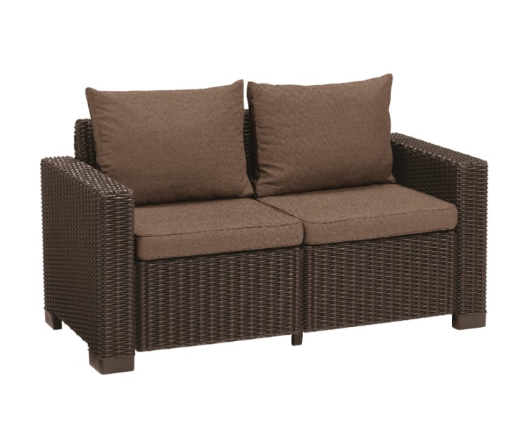 ( WITHOUT PACKAGING + ASSEMBLED ) Garden sofa California Sofa brown