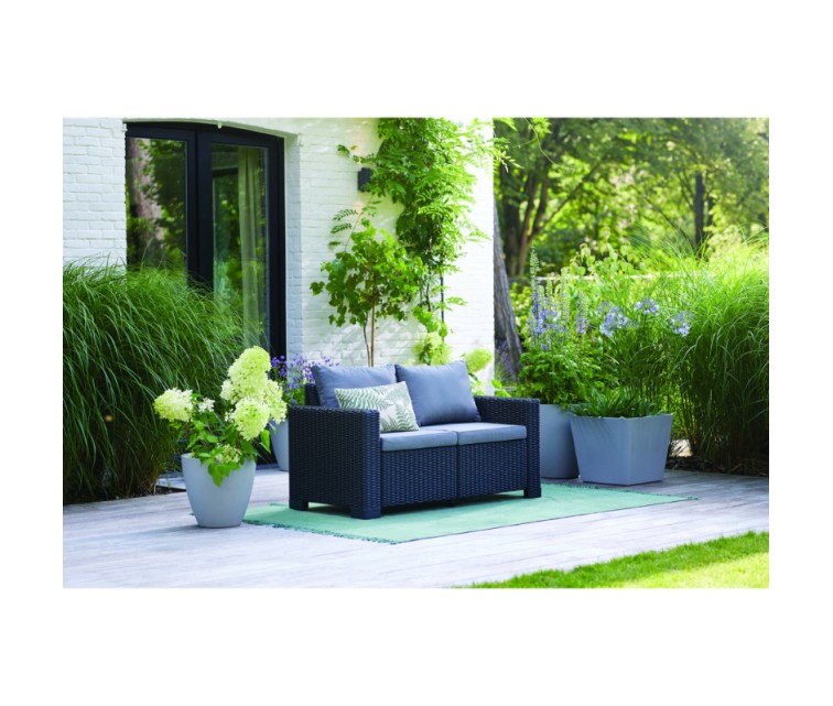 Садовый диван двуспальный California Sofa серый