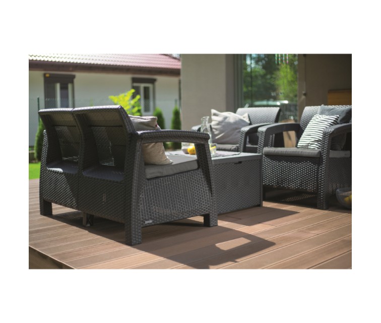 Garden furniture set Corfu Box Set grey