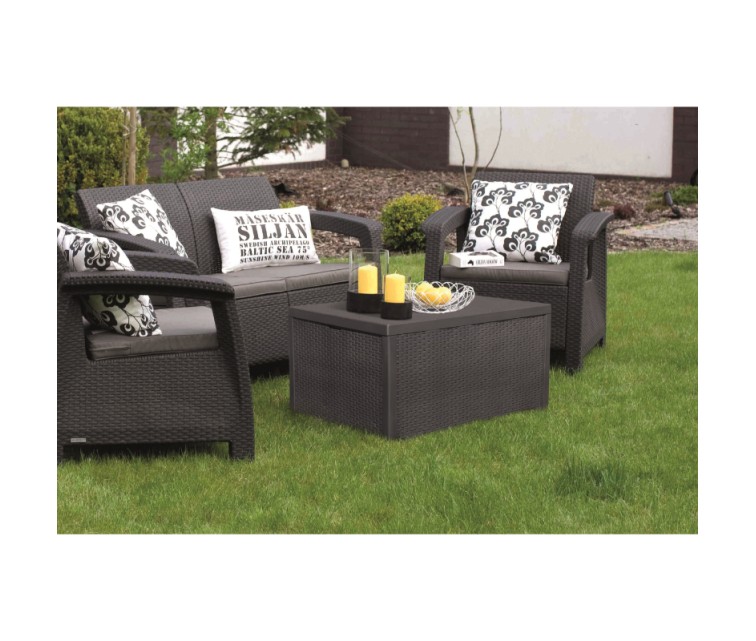 Garden furniture set Corfu Box Set grey