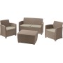 Garden furniture set Mia Set with cushion box beige
