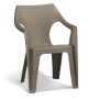 Garden chair Dante Low Back brown