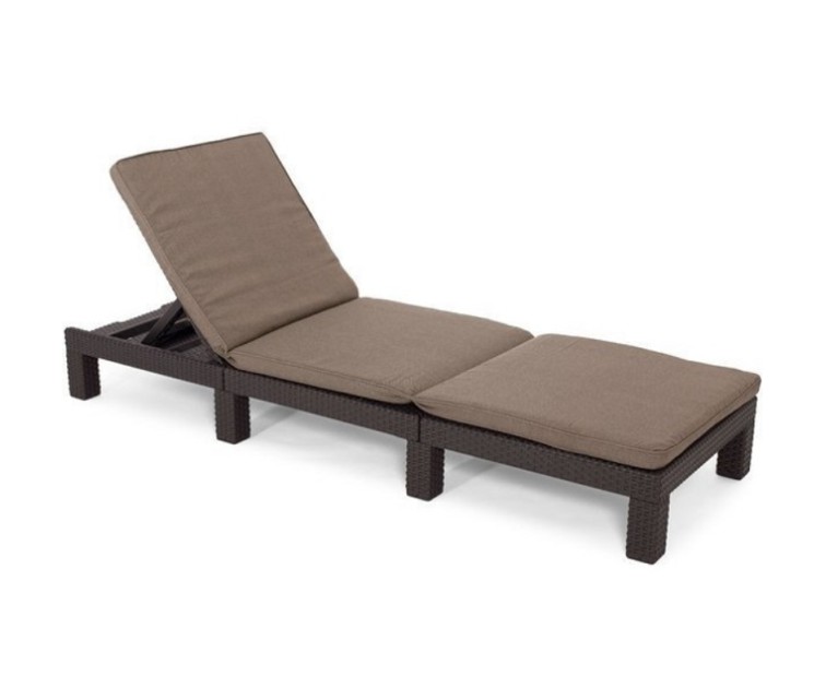 Daytona Deluxe brown sun lounger