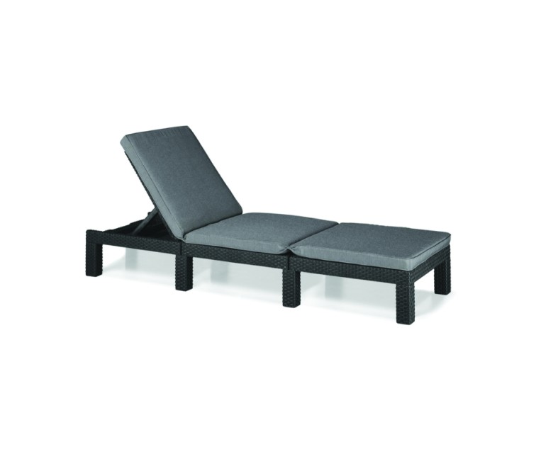 Daytona Deluxe sun lounger grey