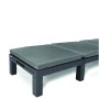 Daytona Deluxe sun lounger grey