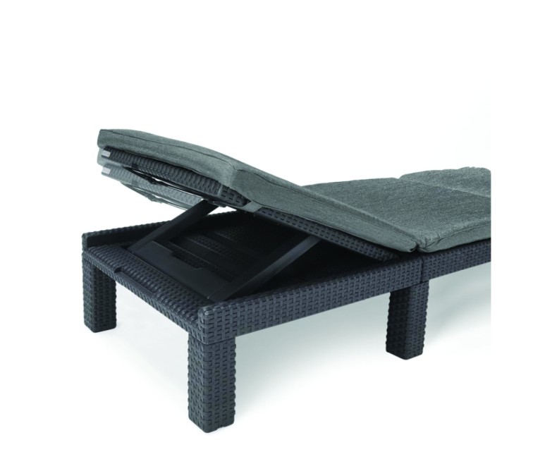 Daytona Deluxe sun lounger grey